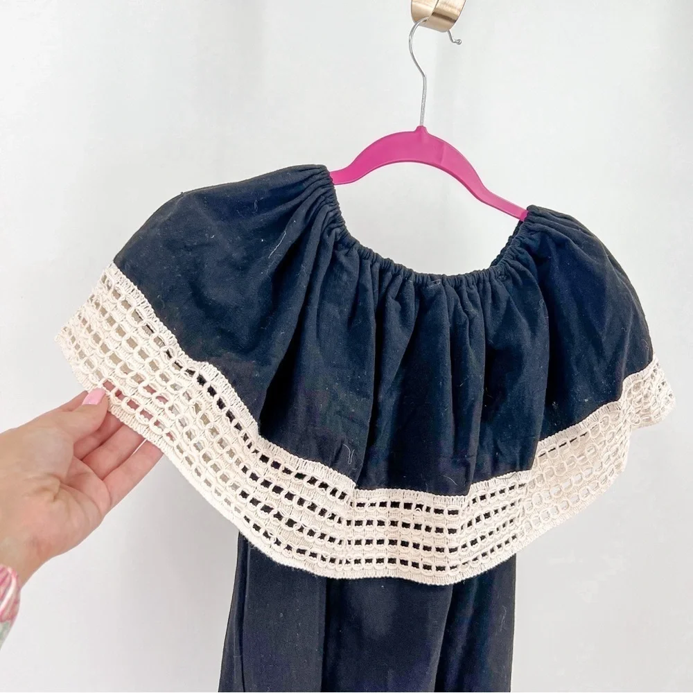 Manta Lulu black/cream top with crochet - Picture 4 of 4